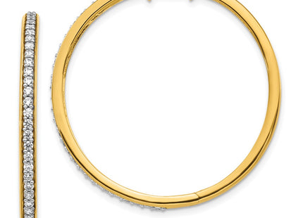 14k Yellow Gold Earrings Style EM4268 - Classique Jewelry Inc.