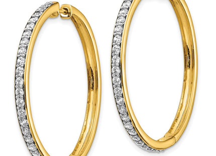14k Yellow Gold Earrings Style EM4268 - Classique Jewelry Inc.