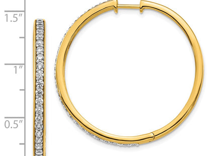 14k Yellow Gold Earrings Style EM4268 - Classique Jewelry Inc.