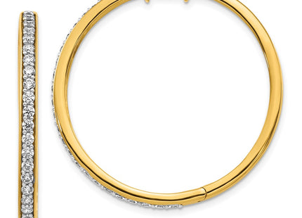 14k Yellow Gold Earrings Style EM4268 - Classique Jewelry Inc.