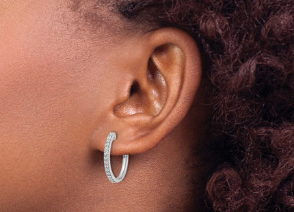 14k White Gold Earrings Style EM4273 - Classique Jewelry Inc.