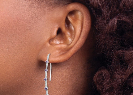 14k White Gold Earrings Style EM4311 - Classique Jewelry Inc.
