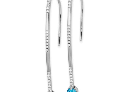 14k White Gold Earrings Style EM4314 - Classique Jewelry Inc.