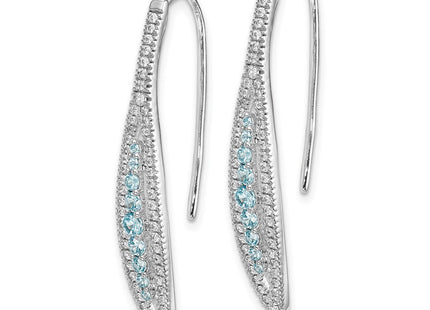 14k White Gold Earrings Style EM4316 - Classique Jewelry Inc.