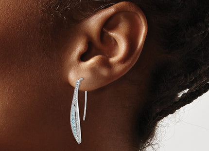14k White Gold Earrings Style EM4316 - Classique Jewelry Inc.