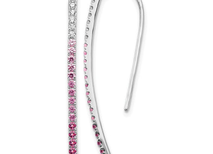 14K white gold diamond earrings