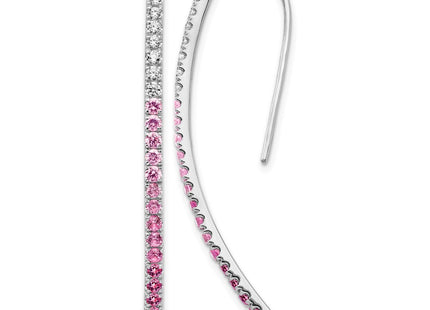 14K white gold diamond earrings