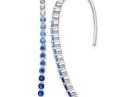 14K white gold diamond earrings