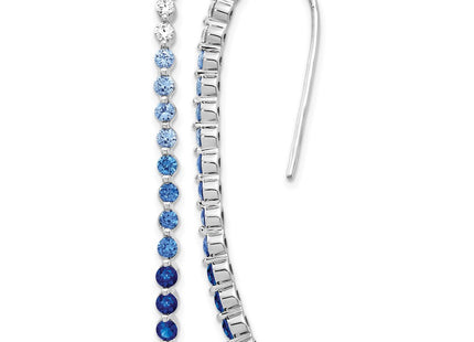 14K white gold diamond earrings