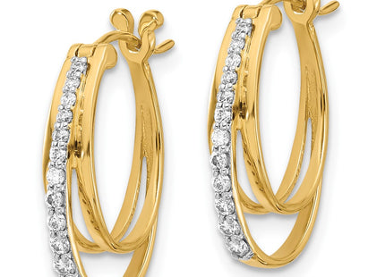 14k Yellow Gold Earrings Style EM4343 - Classique Jewelry Inc.