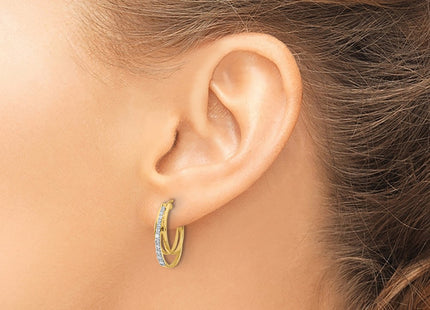 14k Yellow Gold Earrings Style EM4343 - Classique Jewelry Inc.