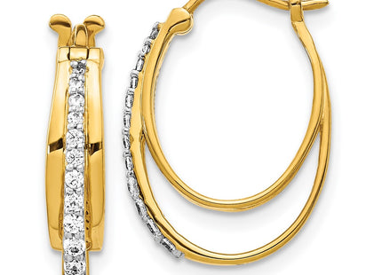 14k Yellow Gold Earrings Style EM4343 - Classique Jewelry Inc.