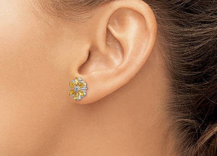 14k White Gold Earrings Style EM4377 - Classique Jewelry Inc.