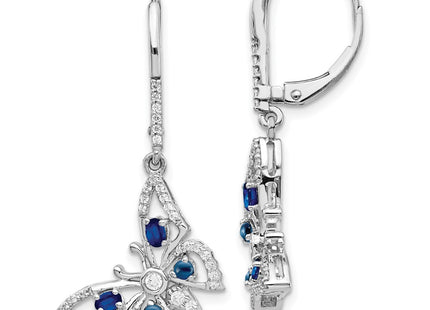 14k White Gold Earrings Style EM4391 - Classique Jewelry Inc.