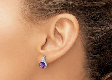14k White Gold Earrings Style EM4393 - Classique Jewelry Inc.