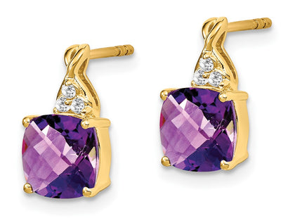 14k Yellow Gold Earrings Style EM4393 - Classique Jewelry Inc.