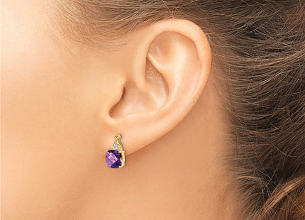14k Yellow Gold Earrings Style EM4393 - Classique Jewelry Inc.
