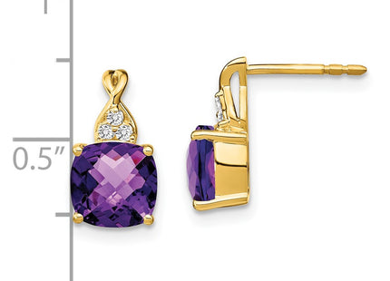 14k Yellow Gold Earrings Style EM4393 - Classique Jewelry Inc.