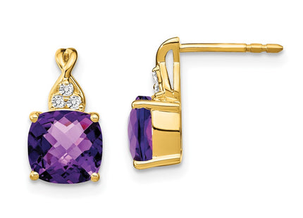 14k Yellow Gold Earrings Style EM4393 - Classique Jewelry Inc.