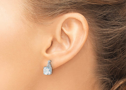 14k White Gold Earrings Style EM4393 - Classique Jewelry Inc.