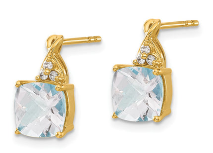 14k Yellow Gold Earrings Style EM4393 - Classique Jewelry Inc.