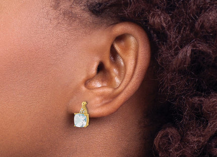 14k Yellow Gold Earrings Style EM4393 - Classique Jewelry Inc.