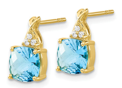 14k Yellow Gold Earrings Style EM4393 - Classique Jewelry Inc.