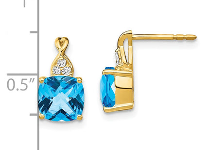 14k Yellow Gold Earrings Style EM4393 - Classique Jewelry Inc.