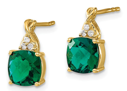 14k Yellow Gold Earrings Style EM4393 - Classique Jewelry Inc.
