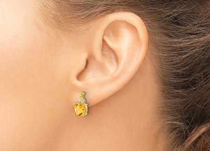 14k Yellow Gold Earrings Style EM4393 - Classique Jewelry Inc.