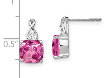 14k White Gold Earrings Style EM4393 - Classique Jewelry Inc.