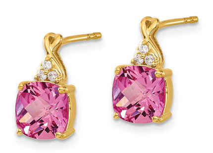 14k Yellow Gold Earrings Style EM4393 - Classique Jewelry Inc.