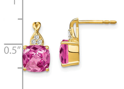 14k Yellow Gold Earrings Style EM4393 - Classique Jewelry Inc.