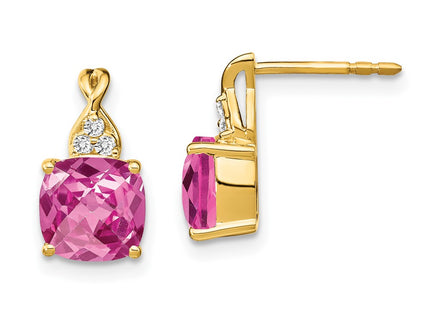 14k Yellow Gold Earrings Style EM4393 - Classique Jewelry Inc.