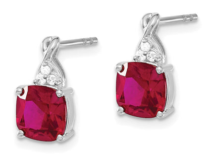 14k White Gold Earrings Style EM4393 - Classique Jewelry Inc.