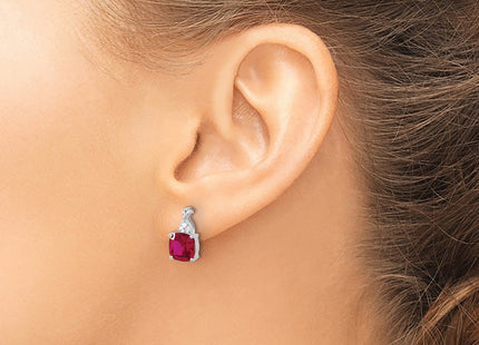 14k White Gold Earrings Style EM4393 - Classique Jewelry Inc.
