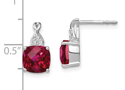 14k White Gold Earrings Style EM4393 - Classique Jewelry Inc.