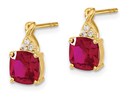 14k Yellow Gold Earrings Style EM4393 - Classique Jewelry Inc.