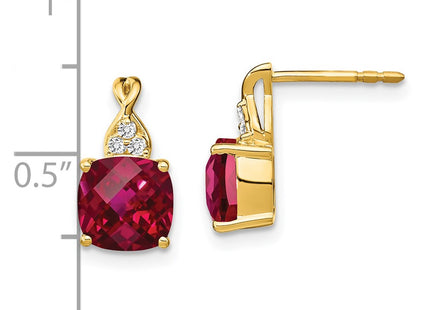 14k Yellow Gold Earrings Style EM4393 - Classique Jewelry Inc.