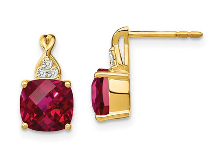 14k Yellow Gold Earrings Style EM4393 - Classique Jewelry Inc.