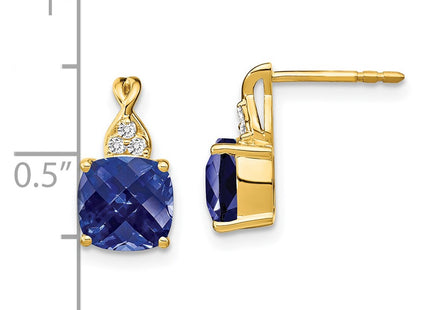 14k Yellow Gold Earrings Style EM4393 - Classique Jewelry Inc.