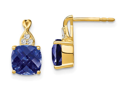 14k Yellow Gold Earrings Style EM4393 - Classique Jewelry Inc.