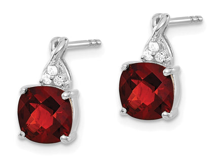 14k White Gold Earrings Style EM4393 - Classique Jewelry Inc.