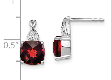 14k White Gold Earrings Style EM4393 - Classique Jewelry Inc.