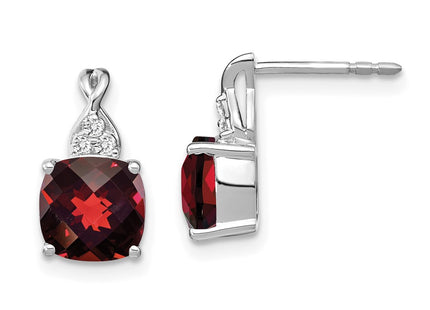 14k White Gold Earrings Style EM4393 - Classique Jewelry Inc.