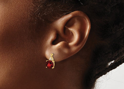 14k Yellow Gold Earrings Style EM4393 - Classique Jewelry Inc.