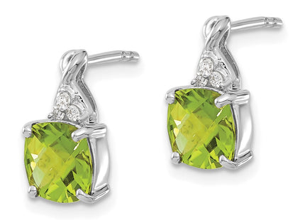 14k White Gold Earrings Style EM4393 - Classique Jewelry Inc.