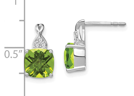 14k White Gold Earrings Style EM4393 - Classique Jewelry Inc.