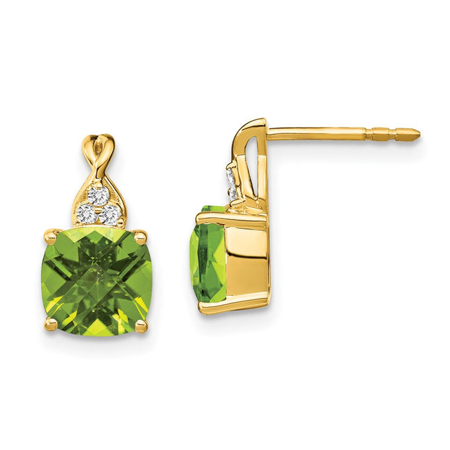14k Yellow Gold Earrings Style EM4393 - Classique Jewelry Inc.