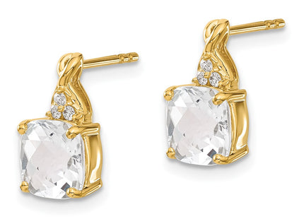 14k Yellow Gold Earrings Style EM4393 - Classique Jewelry Inc.